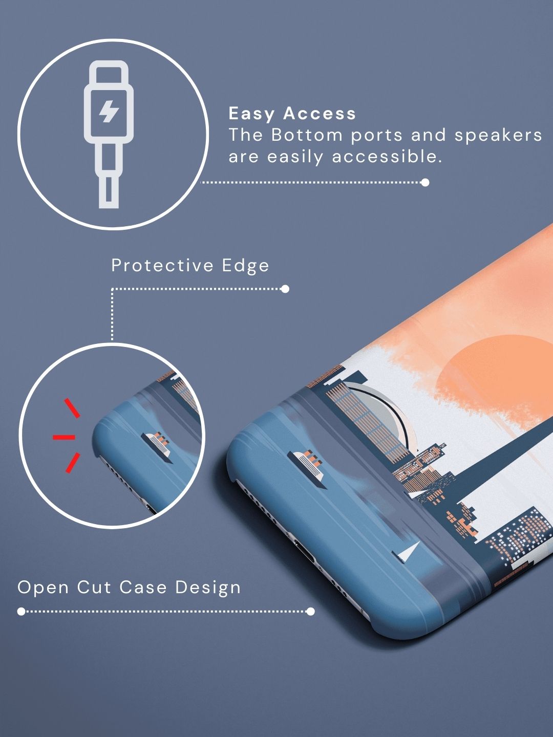 Custom Photo Printed Snap Case for Lenovo K6 Note Edge Zapvi