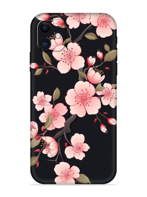 Cherry Blossom Embossed Soft Silicone Case for Apple Iphone 11 Edge Zapvi