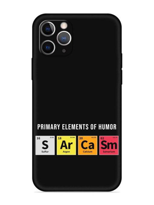 Primary Elements Humor Embossed Soft Silicone Case for Apple Iphone 11 Pro Edge Zapvi