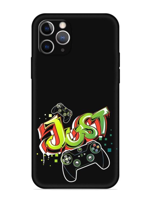 Graffiti Gamepad Illustration Embossed Soft Silicone Case for Apple Iphone 11 Pro Edge Zapvi