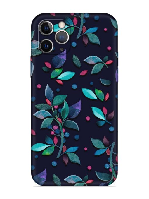 Decorative Watercolor Flower Embossed Soft Silicone Case for Apple Iphone 11 Pro Edge Zapvi