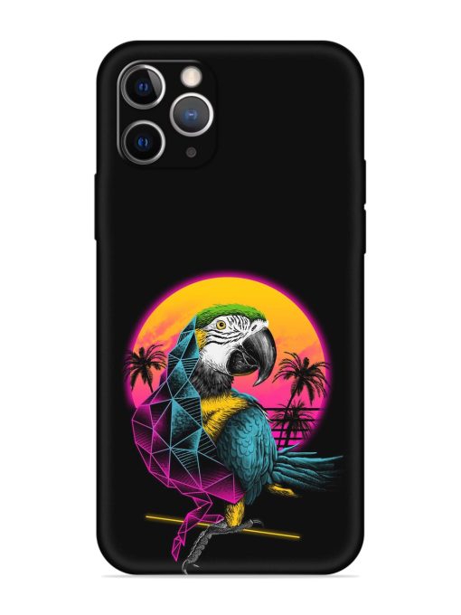 Rad Parrot Embossed Soft Silicone Case for Apple Iphone 11 Pro Edge Zapvi