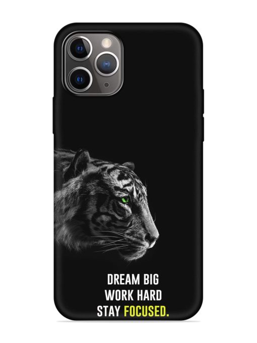 Dream Big Work Hard Embossed Soft Silicone Case for Apple Iphone 11 Pro Max Edge Zapvi