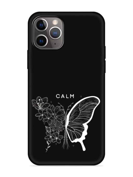 Calm Embossed Soft Silicone Case for Apple Iphone 11 Pro Max Edge Zapvi