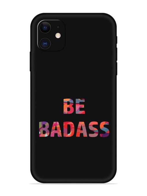 Be Badass Embossed Soft Silicone Case for Apple Iphone 12 Edge Zapvi