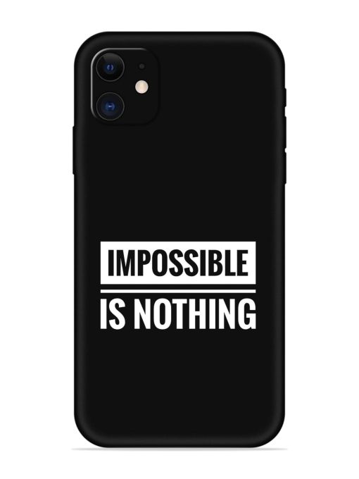 Impossible Is Nothing Embossed Soft Silicone Case for Apple Iphone 12 Edge Zapvi