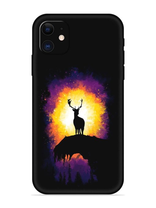 Elk Animal Art Embossed Soft Silicone Case for Apple Iphone 12 Edge Zapvi