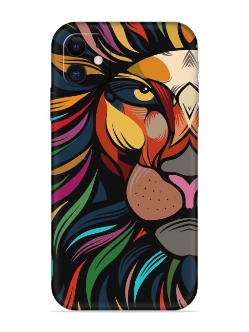 Trippy Lion Art Embossed Soft Silicone Case for Apple Iphone 12 Edge Zapvi