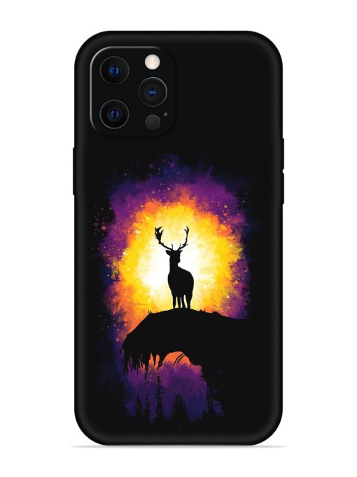 Elk Animal Art Embossed Soft Silicone Case for Apple Iphone 12 Pro Edge Zapvi