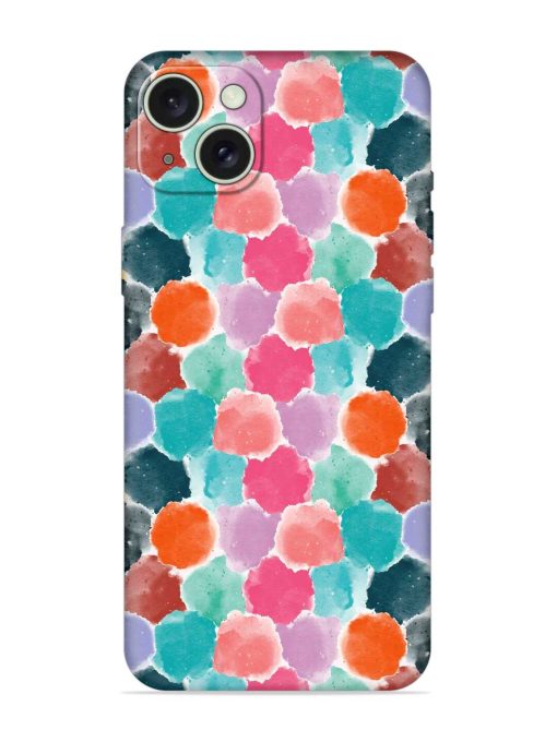 Colorful Seamless Pattern Embossed Soft Silicone Case for Apple Iphone 15 Plus Edge Zapvi