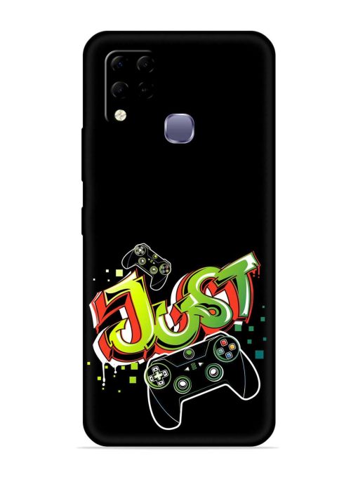 Graffiti Gamepad Illustration Embossed Soft Silicone Case for Infinix Hot 10S Edge Zapvi