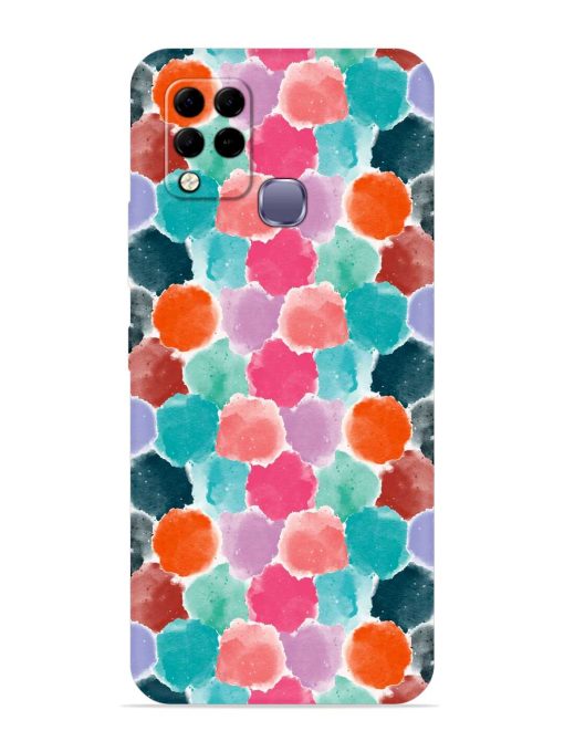 Colorful Seamless Pattern Embossed Soft Silicone Case for Infinix Hot 10S Edge Zapvi