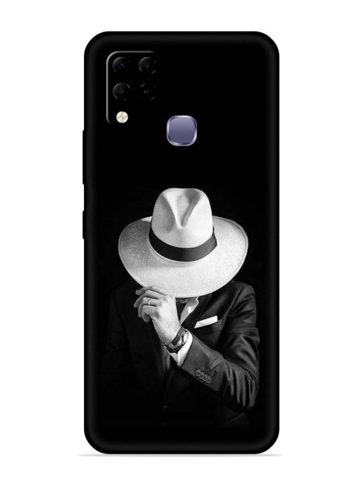 Men Under Hat Embossed Soft Silicone Case for Infinix Hot 10S Edge Zapvi