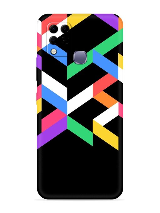 Colorshape Abstarct Embossed Soft Silicone Case for Infinix Hot 10S Edge Zapvi