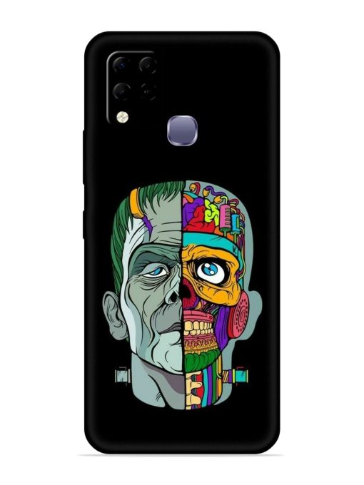 Men Vs Skull Embossed Soft Silicone Case for Infinix Hot 10S Edge Zapvi