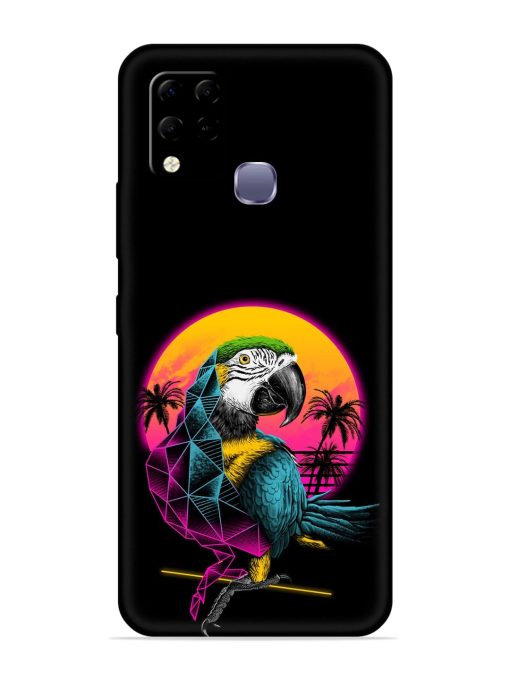 Rad Parrot Embossed Soft Silicone Case for Infinix Hot 10S Edge Zapvi