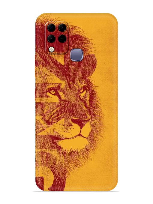 Gold Lion Crown Art Embossed Soft Silicone Case for Infinix Hot 10S Edge Zapvi