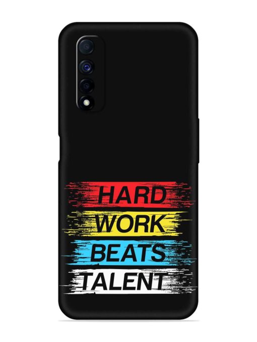 Hard Work Beats Embossed Soft Silicone Case for Realme Narzo 30 (4G) Edge Zapvi