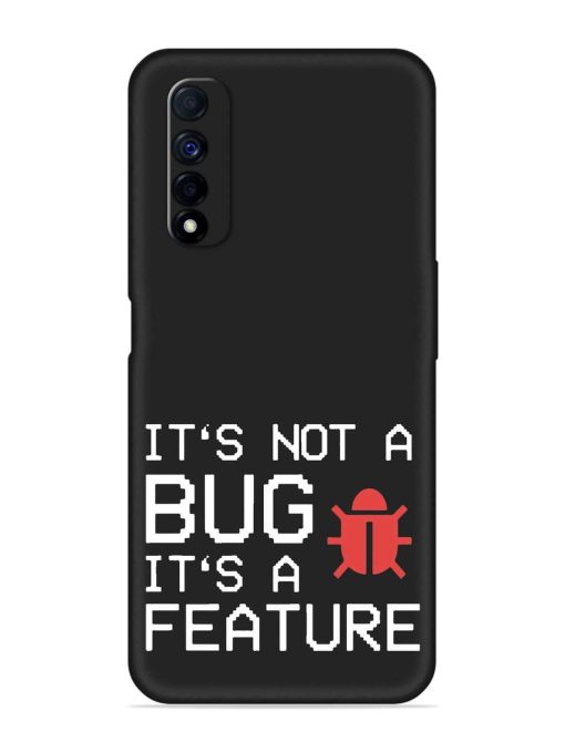 Not Bug Feature Embossed Soft Silicone Case for Realme Narzo 30 (4G) Edge Zapvi