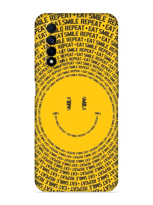 Smiley Embossed Soft Silicone Case for Realme Narzo 30 (4G) Edge Zapvi