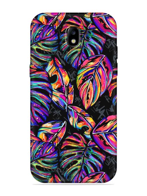 Tropical Seamless Vector Embossed Soft Silicone Case for Samsung Galaxy J7 (2017) Edge Zapvi