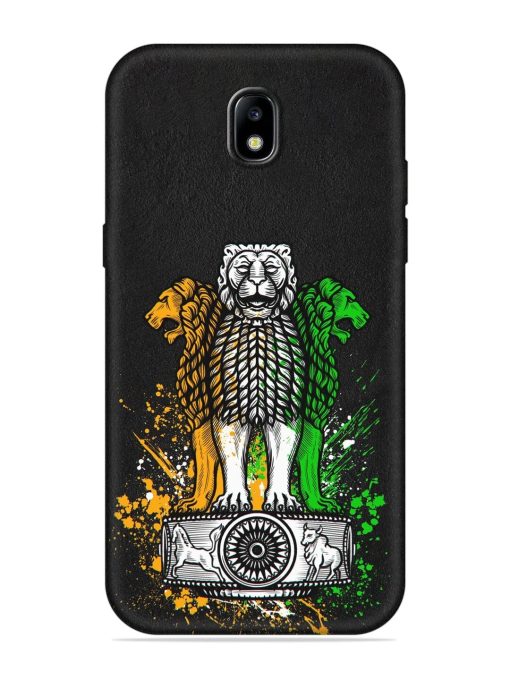 Pillars Of Ashoka Embossed Soft Silicone Case for Samsung Galaxy J7 (2017) Edge Zapvi