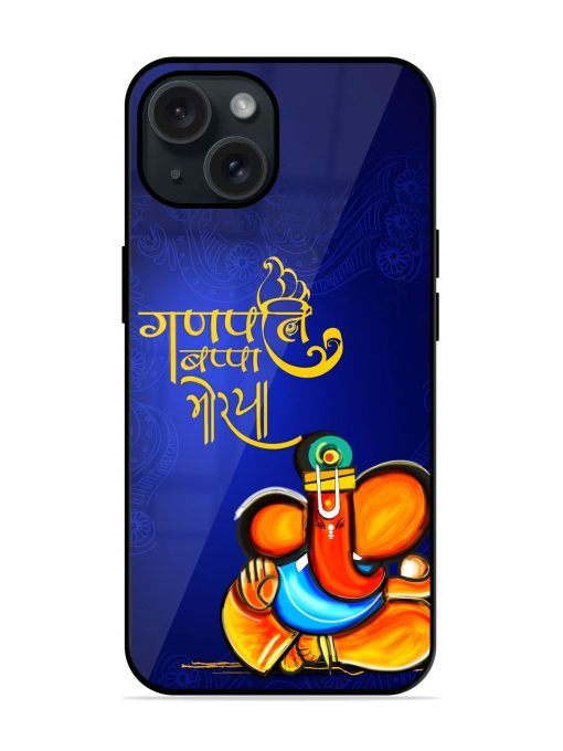 Ganpati Bapa Moriya Glossy Metal TPU Case Edge Zapvi