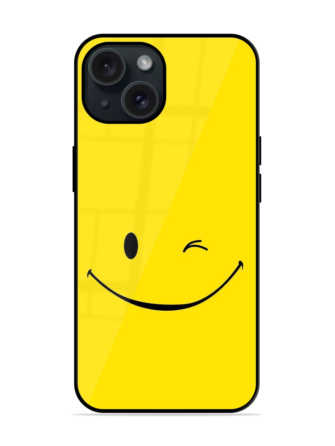 Happy Smiley Glossy Metal TPU Case 1 Happy Smiley Glossy Metal TPU Case Edge Zapvi
