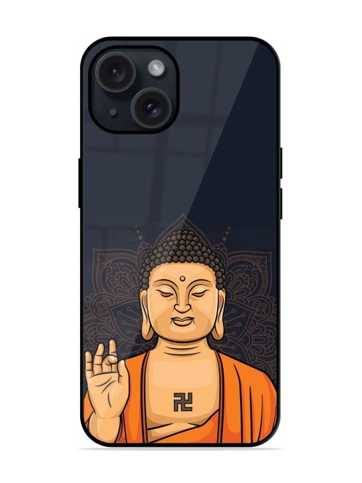 Buddha Vector Art Glossy Metal TPU Case Edge Zapvi