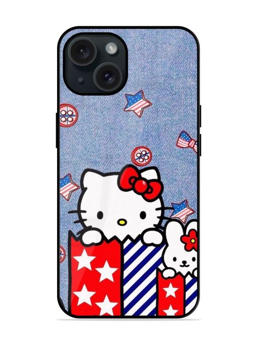 Jeans Hello Kitty Art Glossy Metal TPU Case Edge Zapvi