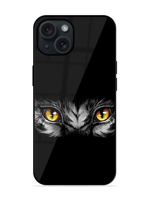 Dark Cat Eyes Design Glossy Metal TPU Case Edge Zapvi