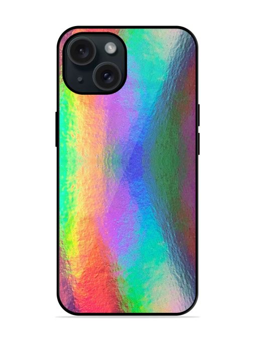 Colorful Holographic Background Glossy Metal TPU Case Edge Zapvi