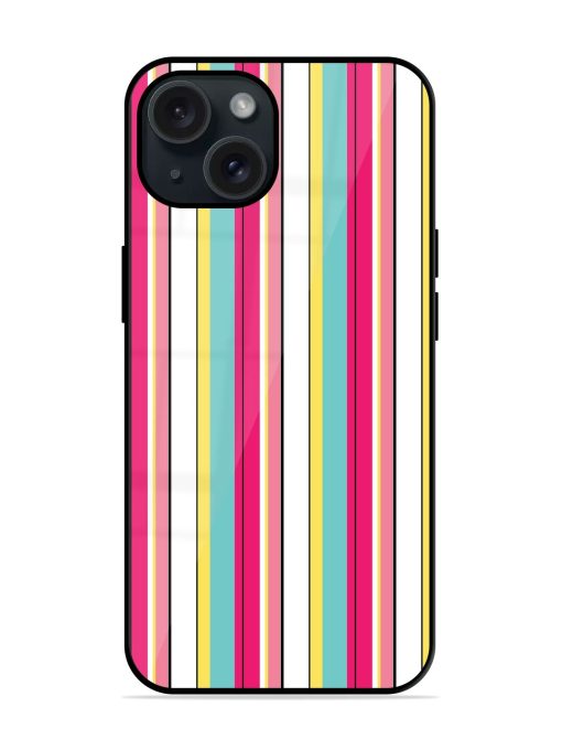 Retro Stripe Pattern Glossy Metal TPU Case Edge Zapvi