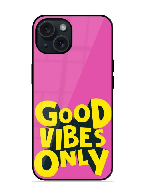 Good Vibes Only Glossy Metal TPU Case Edge Zapvi