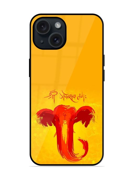 Illustration Lord Ganesha Glossy Metal TPU Case Edge Zapvi