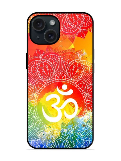 Mandala Ornament Om Glossy Metal TPU Case Edge Zapvi