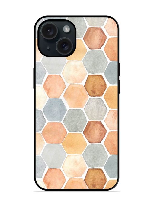 Hexagon Pattern Hand Drawn Glossy Metal TPU Case Edge Zapvi