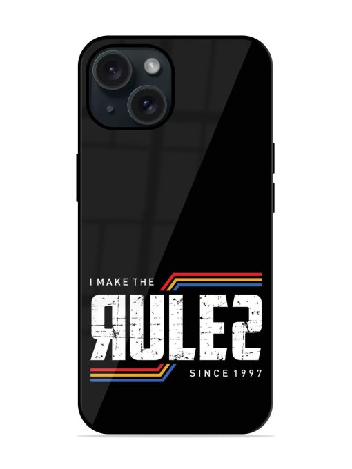 Make Rules Slogan Glossy Metal TPU Case Edge Zapvi