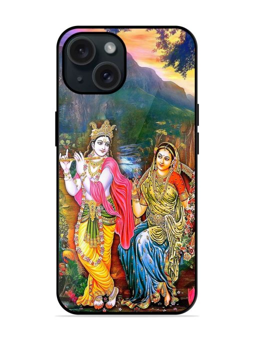 Radha Krishna Painting Glossy Metal TPU Case Edge Zapvi