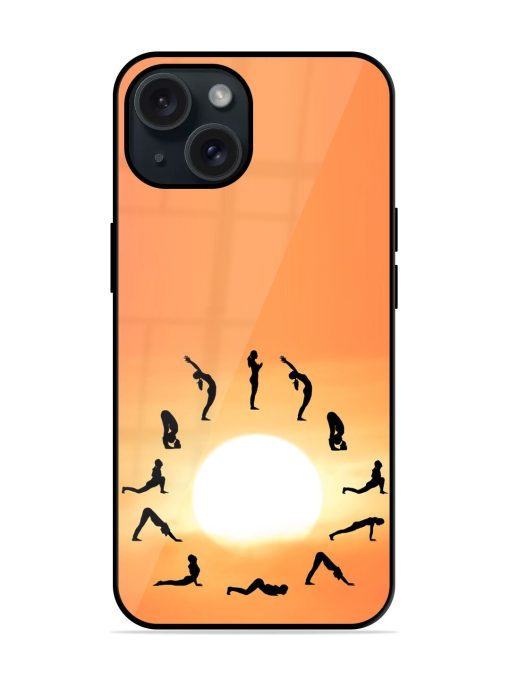 Sun Salutation Surya Glossy Metal TPU Case Edge Zapvi