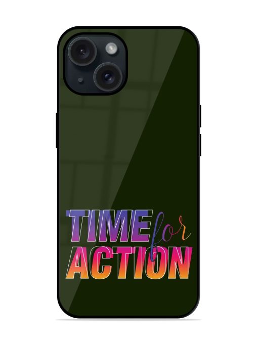 Time Action Graphic Design Glossy Metal TPU Case Edge Zapvi