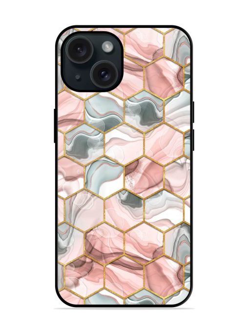 Hexagon Seamless Texture Glossy Metal TPU Case Edge Zapvi