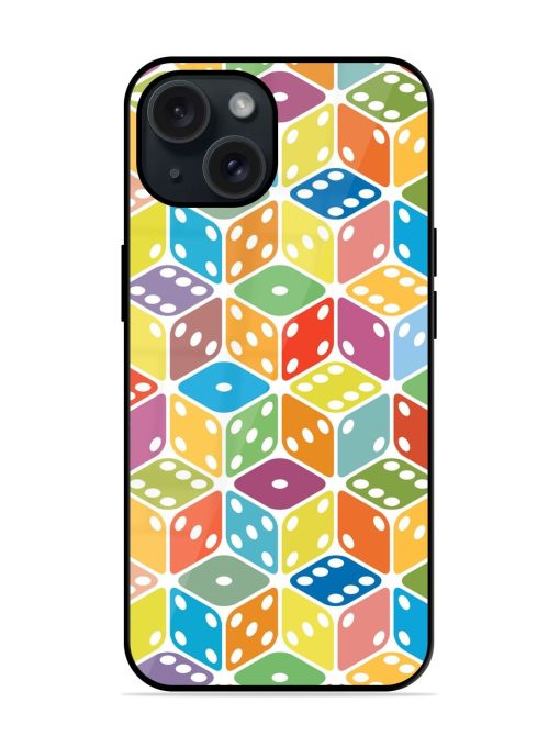 Vector Multi Colored Dice Glossy Metal TPU Case Edge Zapvi