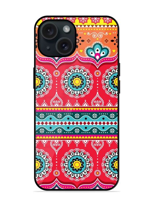 Red And Pink Mandala Truck Glossy Metal TPU Case Edge Zapvi