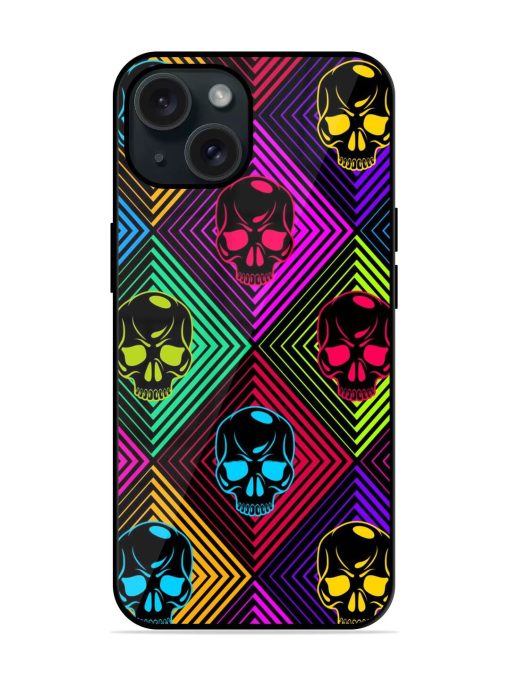 Skulls Seamless Pattern Glossy Metal TPU Case Edge Zapvi