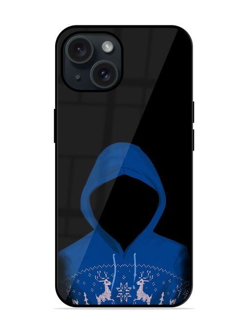 Faceless Blue Hooded Glossy Metal TPU Case Edge Zapvi