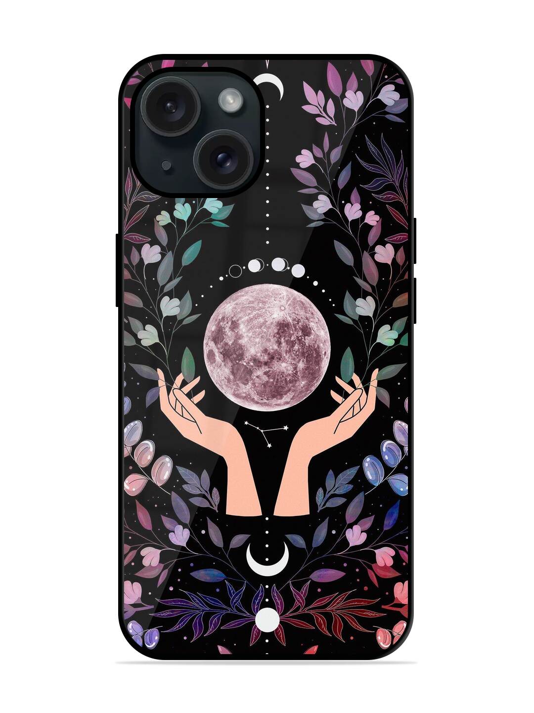 Hand On Moon Glossy Metal TPU Case 1 Hand On Moon Glossy Metal TPU Case Edge Zapvi
