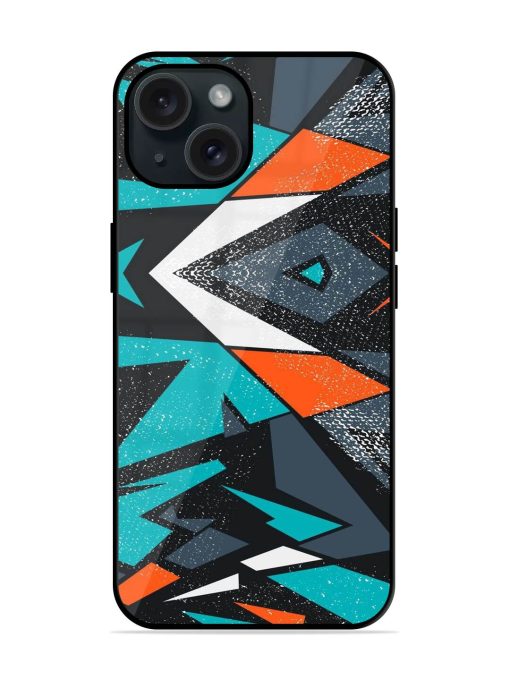 Abstract Geometric Seamless Glossy Metal TPU Case Edge Zapvi