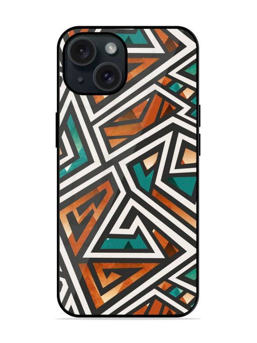 African Geometric Seamless Glossy Metal TPU Case Edge Zapvi