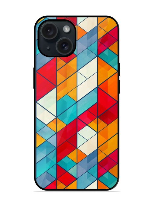 Colored Mosaic Pattern Glossy Metal TPU Case Edge Zapvi